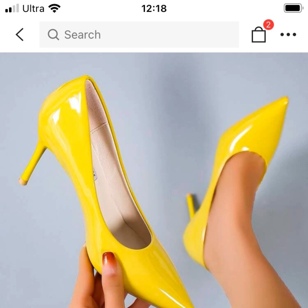 Yellow SHEIN heels